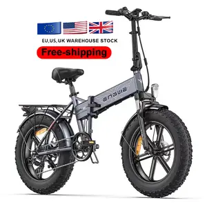 האיחוד האירופי ארה"ב בריטניה משלוח חינם 20 אינץ שומן צמיג חשמלי מתקפל אופני 48v 13ah ליתיום סוללה 45 km/h engwe ep-2 pro 750w