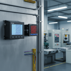 Medidor de Energía Multifunción Trifásico LCD/LED RS485 para Medidor Inteligente, Clase de Precisión 0.5, Uso Industrial y Doméstico, <span class=keywords><strong>Newlink</strong></span> - Product Image 3