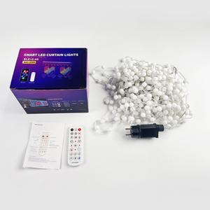 Guirlande lumineuse LED RVB intelligente à commande par application, 16 millions de couleurs, DIY, IP67, pour décorations de Noël, de fêtes et de fenêtres - Product Image 6