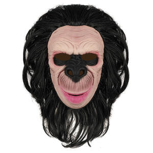 Maschera per la testa in costume in lattice, maschera per il clown di Halloween con scimmia animale, maschera per il viso con maschera per il viso - Product Image 6