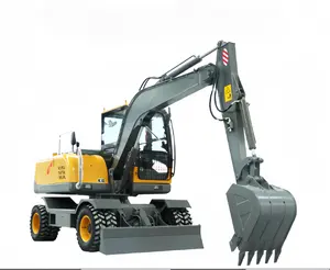 Multi-purpose small construction equipment for sale crawler small excavator VTW-80 wheel excavator