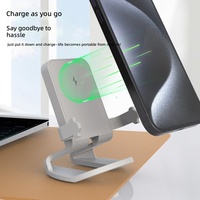 S15 Bestseller Chargeur sans fil à charge rapide 15W, support de téléphone de bureau compatible avec iPhone et Android