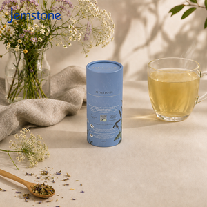Tubo de Embalaje de Cartón Redondo Reciclable con Logotipo Personalizado para Té de Hierbas, Café en Grano y Polvo - Product Image 1