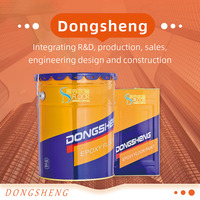 Peinture époxy bicomposante haute teneur en solides Dongsheng, écologique, application par pulvérisation ou rouleau, état liquide, pour tous types de sols, usage industriel