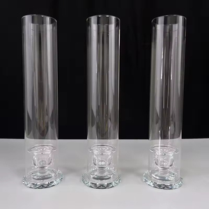 Porte-<span class=keywords><strong>bougie</strong></span> en cristal personnalisé Porte-<span class=keywords><strong>bougie</strong></span> en cristal <span class=keywords><strong>avec</strong></span> cylindre en verre - Product Image 5