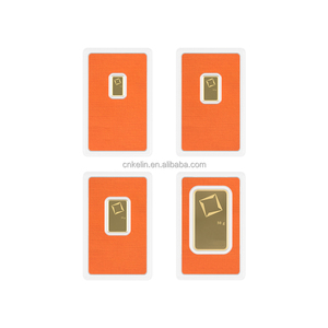 Vente en gros de lingots d'<span class=keywords><strong>or</strong></span> factices en cuivre non magnétique, style Suisse, plaqués <span class=keywords><strong>or</strong></span>, en laiton, 1oz, 1g/2.5g/5g/10g/20g/31g/50g - Product Image 1