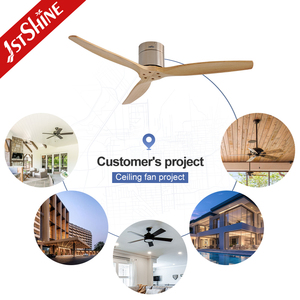 1stshine Quạt trần nhà sản xuất tại Trung Quốc cấu hình thấp 3 lưỡi gỗ DC soild Quạt trần - Product Image 5