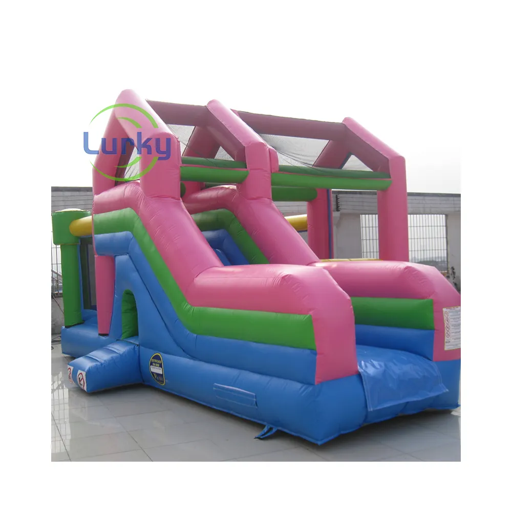 Chất lượng cao Inflatable Bouncer ngoài trời nhà bị trả lại với Slide Inflatable nhà thương mại cấp nhảy lâu đài