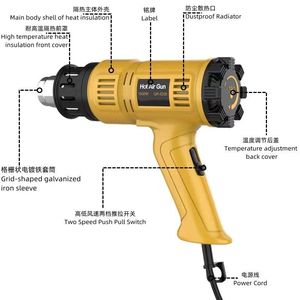 Qili Nguồn Điện 2000W Điện Khoan Không Dây Súng Sưởi Ấm Cấp Công Nghiệp Hàn Nhiệt Máy Với Mức Giá Tuyệt vời - Product Image 3