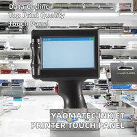Machine de codage de lots Yaomatec de haute qualité pour date, numéro, logo, code, imprimante de données variables 25,4 mm avec écran tactile pour cuir
