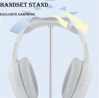 Support de casque en aluminium ISO9001 ISO14001 BSCI, base détachable, style bohème, pour toutes les tailles de casques, finition argentée