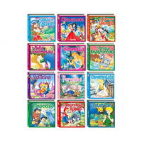 Edicart Style Everyday Words Contes de fées classiques Livre de poche Livre cartonné Apprentissage coloré pour enfants 12 articles 24 pages Italie