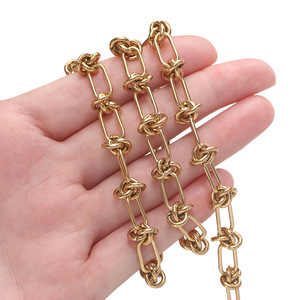 Nueva Cadena de Acero Inoxidable Hecha a Mano con Nudos Circulares, Cadena Versátil para Collares, Pulseras y Accesorios de Ropa - Product Image 4