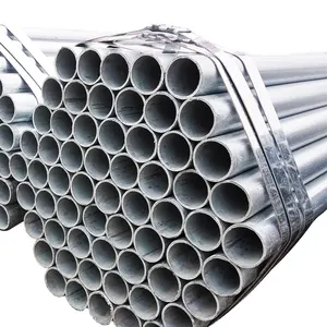 Tubo de acero redondo galvanizado sin costuras, tubería de hierro de 40 ERW, para inmersión en caliente, ASTM A106 Sch, venta al por mayor