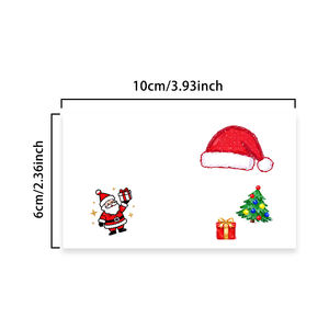 สติกเกอร์รอย<span class=keywords><strong>สัก</strong></span>สีแวววาวสีสันสดใสลาย<span class=keywords><strong>ต้น</strong></span>คริสต์มาสพ่อการ์ตูนปาร์ตี้คริสต์มาสรอยสักกันน้ำสำหรับใบหน้าแขนขา - Product Image 2