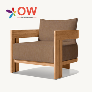 Set Divani da Esterno Moderni in Legno di Teak, Arredamento di Lusso per Patio <span class=keywords><strong>e</strong></span> Giardino, Componibile in Legno Massello - Product Image 3