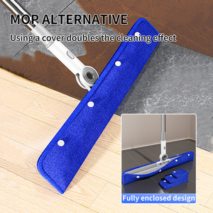 Serpillère à long manche en plastique TPR écologique et résistante, <span class=keywords><strong>balai</strong></span> à serpillière <span class=keywords><strong>pour</strong></span> sols en carrelage, ciment et bois - Product Image 5