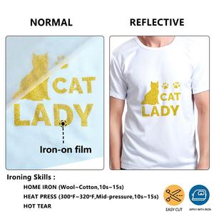 गुआंग्यन्तुंग बेहतर गुणवत्ता वाले pu ग्रेure मुद्रित कटिंग पैटर्न हीट ट्रांसफर विनाइल फिल्म शीट टेक्सटाइल ग्लिटर उच्च गुणवत्ता - Product Image 4