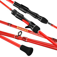 Canne à pêche WildTrek Light Jigging 1,68/1,8/1,98 m en carbone haute performance, 2 brins, action rapide, spinning/casting, pour la pêche à la carpe en eau salée depuis le bateau