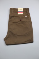 Pantalon décontracté homme coupe droite couleur unie, léger, à fermeture éclair, en pur coton, style business, tombé fluide, haut de gamme, très tendance