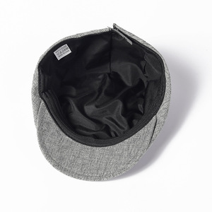 Chapeau avant en coton et chanvre Casquette rétro simple pour homme Béret jeunesse artistique d'automne - Product Image 3