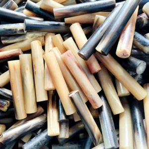 Tiges en corne de buffle modernes, sablées et polies, naturelles, vierges pour la sculpture, la tournure, la fabrication de manches de couteau, de cannes de marche, pour l'art et la collection - Product Image 3