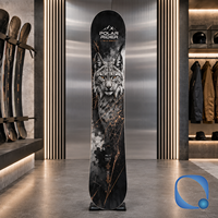 Snowboard tout-terrain à flexion bidirectionnelle pour adultes avec graphismes floraux post-apocalyptiques et finition imprimée en 3D