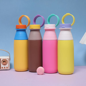 Vaso Térmico de Viaje de Acero Inoxidable de Doble Pared, Hermético, Portátil, con Diseño de Dibujos Animados Coloridos y Cuerda - Product Image 1