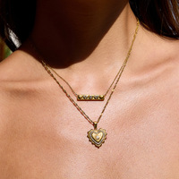 Collier pendentif en acier inoxydable de haute qualité avec logo breloque pour bijoux