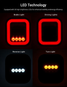 Sistema de iluminación automático universal de 12V/24V, lámpara trasera LED de alto brillo para Benz <span class=keywords><strong>VW</strong></span>, luces traseras de camión de larga duración para camión Ford - Product Image 2