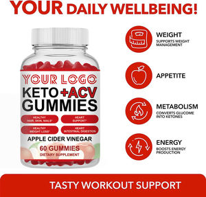 Caramelle Gommose Keto ACV per Perdita di Peso Rapida e Brucia Grassi, Vegane, con <span class=keywords><strong>Aceto</strong></span> di Mele, OEM - Product Image 2