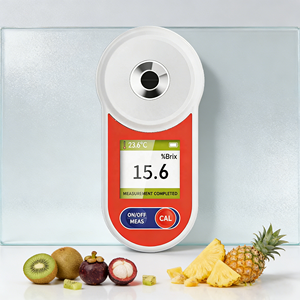 Réfractomètre numérique personnalisé avec ATC 0-55% pour la <span class=keywords><strong>mesure</strong></span> de la concentration en sucre des jus de fruits - Product Image 1