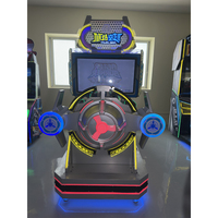 Simulateur de course d'arcade bon marché personnalisé pour centre commercial, machine de jeu de tir d'avion dynamique électronique à pièces