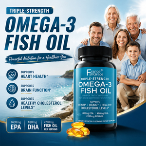 Suplemento de Aceite de Pescado Omega 3 Nutracéutico de Triple Potencia para el Apoyo Cardíaco, 180 Cápsulas Blandas de Aceite de Pescado Omega 3 - Product Image 2