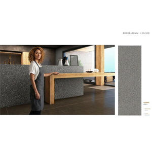 Losas de Porcelana Pulida Decorativas de Granito Gris Cósmico para Mesa, 800x2400x15mm, Baldosas Cerámicas Económicas de Alto Brillo - Product Image 1