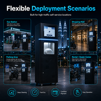 Armoire de nettoyage de casques intelligente avec écran tactile, surveillance à distance IoT et prise en charge de plusieurs modes de paiement