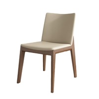 Tabouret de bar moderne et minimaliste en bois de paulownia blanc massif avec dossier, pour la maison, l'îlot de cuisine, l'utilisation commerciale