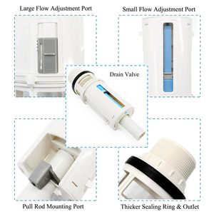 2 Inch ABS Water Saving Eco-Friendly Toilet Flush Valve Replacement <b>Kit</b> Dual Flush Repair Part for One Piece Toilet Chain Rubber - Product Image 6