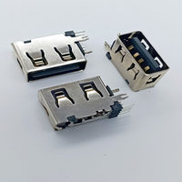 Ordinateur populaire 4p USB A Socket R/A Short body Dip Type connecteur USB femelle fabricant de prise usb