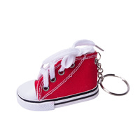 Mini Canvas Shoe Fashion Bicycle Footrest Small Board Shoes Hanging Ornament Simulated Shoe Keychain