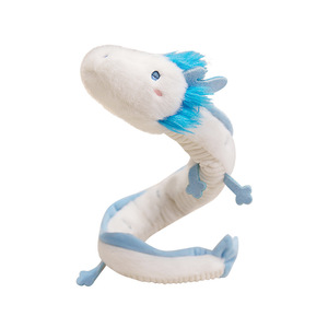 Braccialetto Lungo per Bambini a Forma di Piccolo Drago Bianco Ao Bing, Giocattolo di Peluche Pieghevole, Figurina Ornamentale Posabile in Cotone PP - Product Image 5