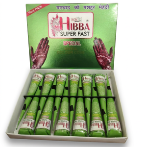 Hibba Herbal Mehndi Cone Pâte de Henné Pure Naturelle Biologique 370g pour Salon de Mariage, Spa, Usage Professionnel, Peinture Corporelle Temporaire - Product Image 1