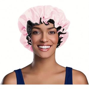 Gorros y Pañuelos Personalizados con Logotipo Mommy Me, Gorro de Satén para Niñas y Mujeres, Ajustable para Cabello Rizado Natural - Product Image 1