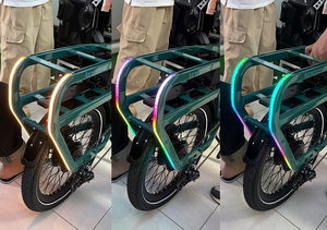 Bicicletta <span class=keywords><strong>elettrica</strong></span> da carico con motore da 500W, telaio in lega di alluminio, velocità massima 35km/h, portata 120kg, doppia batteria, ideale per il trasporto familiare. - Product Image 5