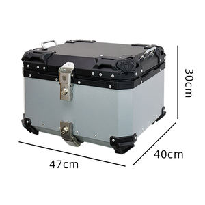 45L-55L Universel Scooter <span class=keywords><strong>Moto</strong></span> Coffre Arrière Boîte En Aluminium <span class=keywords><strong>Valise</strong></span> Étanche Queue Boîte Casque De Rangement Top Box - Product Image 4