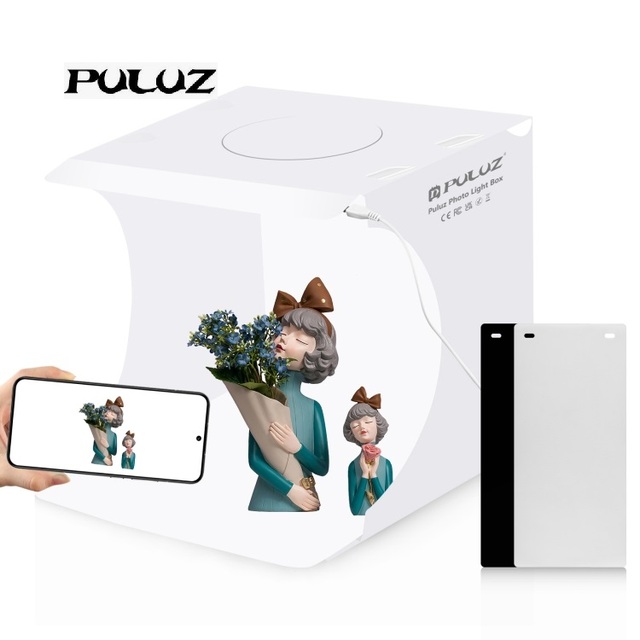 High Quality PULUZ 20cm PU5028 Folding Photo Light Box Studio Kit USB LED Lights Photography Studio Photo Complet