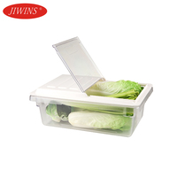 JIWINS Commerciële Koelkast Opbergbox 18L Transparant PC Materiaal Ladekast Type Keuken Fruit Groente Opbergbox
