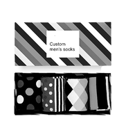 Chaussettes habillées et bonneterie pour hommes Personnalisé Classic Business Crew Happy Design Colored Casual Cosy Sock Logo personnalisé Crew for Men