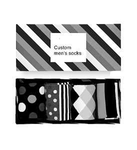 Chaussettes habillées et bonneterie pour hommes Personnalisé Classic Business Crew Happy Design Colored Casual Cosy Sock Logo personnalisé Crew for Men - Product Image 6