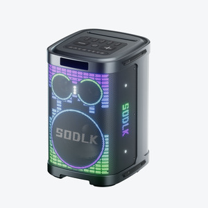ลำโพงซับวูฟเฟอร์ SODLK K13 400W <span class=keywords><strong>8</strong></span> นิ้ว พร้อมไฟ RGB สุดอลังการ ไมโครโฟนไร้สาย 2 ตัว สำหรับคาราโอเกะ ช่องต่อไมค์กีตาร์ เสียงดังทรงพลัง เล่นได้ตลอดวัน - Product Image 6